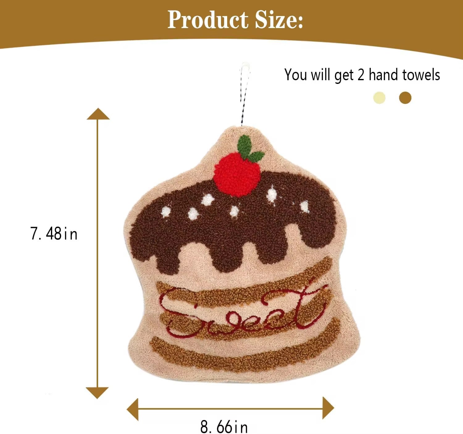Cute Fruit Embroidered Hand Towels