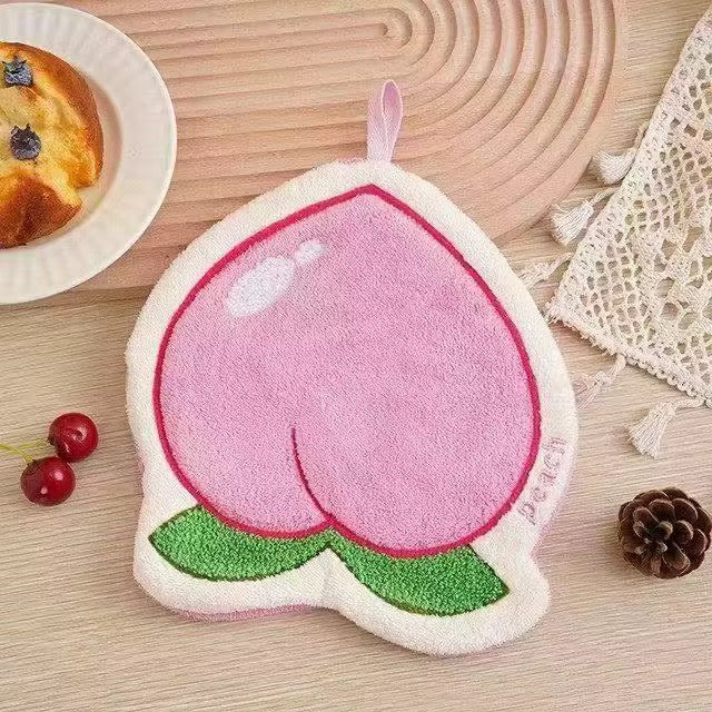 Cute Fruit Embroidered Hand Towels